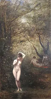 Diana Bathing 1873 By Jean-baptiste Corot