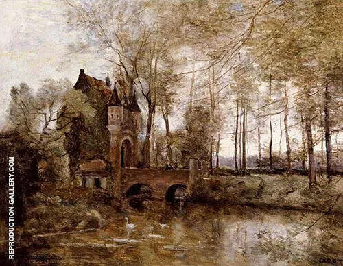 The Castle of Wagnonville By Jean-baptiste Corot
