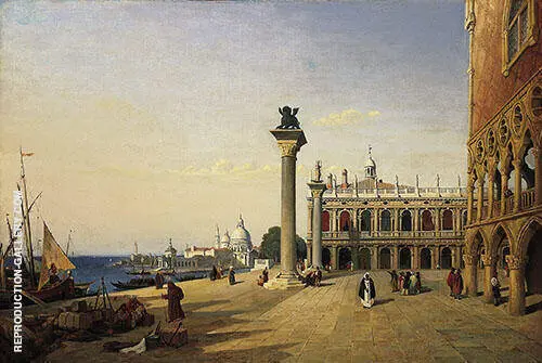 Venise La Piazzetta 1835 By Jean-baptiste Corot