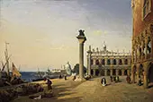 Venise La Piazzetta 1835 By Jean-baptiste Corot