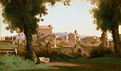 View from The Farnese Gardens 1826 By Jean-baptiste Corot
