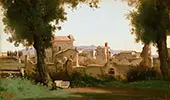 View from The Farnese Gardens 1826 By Jean-baptiste Corot