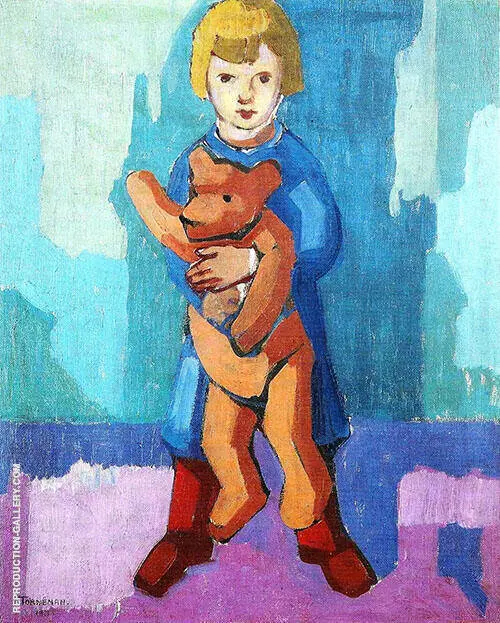 Algot with Teddy Bear 1921 By Axel Torneman