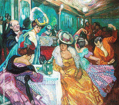 Night Cafe I 1905 by Axel Torneman | Oil Painting Reproduction