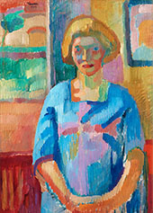 Portrait of The Artist's Wife 1909 By Axel Torneman