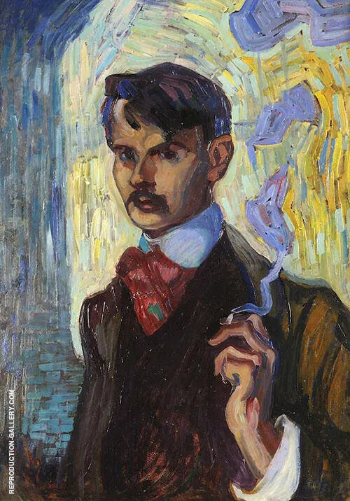 Self Portrait 1905 By Axel Torneman