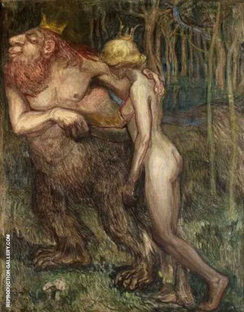 The Troll King and The Princess 1925 By Axel Torneman