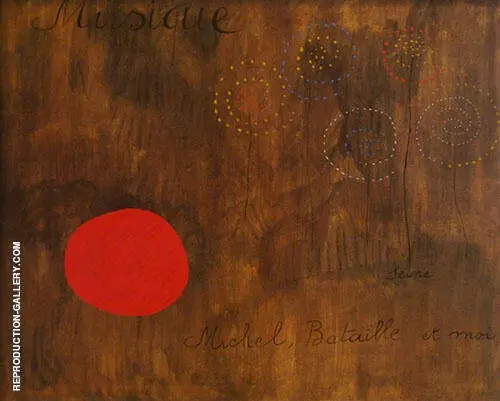 Musique Seine Michel Bataille et Moi 1927 By Joan Miro