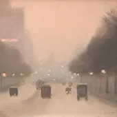 St Kilda Road 1930 By Clarice Beckett