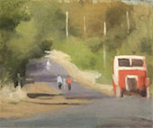 The Red Bus By Clarice Beckett