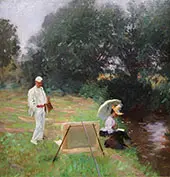 Bunker Painting at Calcot By Dennis Miller Bunker