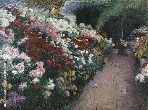 Chrysanthemums by Dennis Miller Bunker | Oil Painting Reproduction