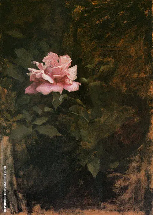 Pink Roses 1886 By Dennis Miller Bunker