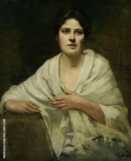 Second Portrait of a Woman c1890 By Dennis Miller Bunker