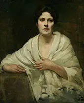 Second Portrait of a Woman c1890 By Dennis Miller Bunker