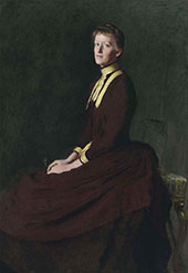 Portrait of Olga E Gardner 1888 By Dennis Miller Bunker
