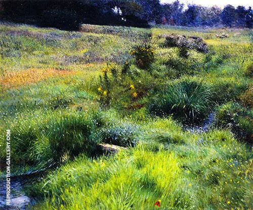 The Brook at Medfield 1889 By Dennis Miller Bunker