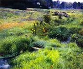The Brook at Medfield 1889 By Dennis Miller Bunker
