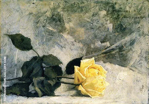 Yellow Roses 1886 By Dennis Miller Bunker