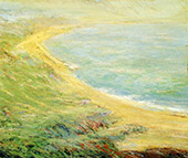 Bluff at Pourville 1910 By Guy Rose