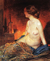 The Fireside 1910 By Guy Rose