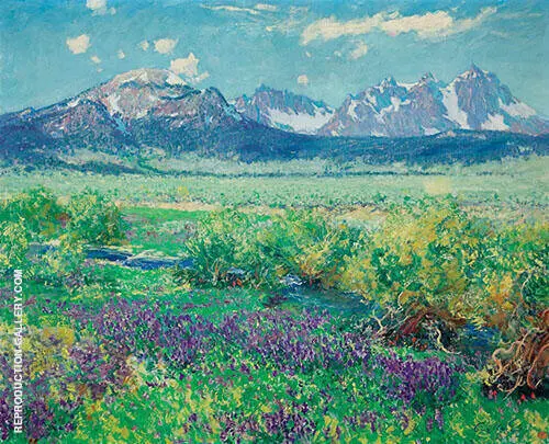 Owens River Sierra Nevada California By Guy Rose