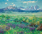 Owens River Sierra Nevada California By Guy Rose