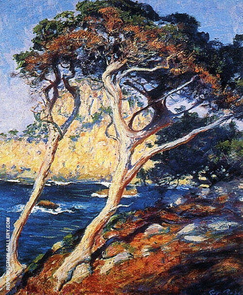 Point Lobos Trees 1919 by Guy Rose | Oil Painting Reproduction