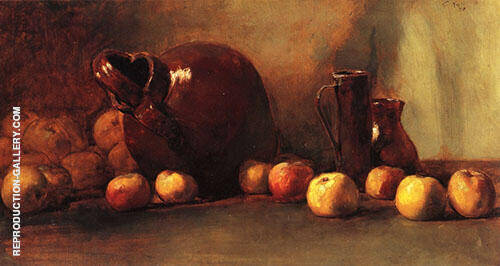 Still Life Jug with Fruit 1888 by Guy Rose | Oil Painting Reproduction