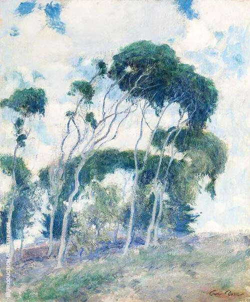 Study for Windswept Trees Laguna 1917 By Guy Rose