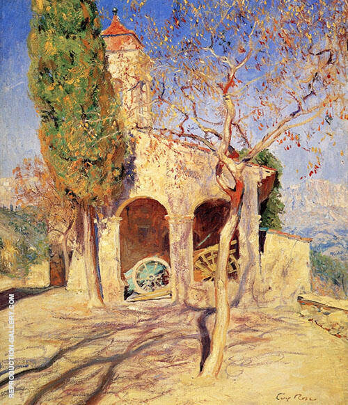 The Old Church at Cagnes by Guy Rose | Oil Painting Reproduction