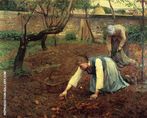The Potato Gatherers 1891 by Guy Rose | Oil Painting Reproduction