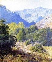 View in The San Gabriel Mountains By Guy Rose