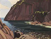 Entrance to Quidi Vidi Newfoundlan By Lawren Harris