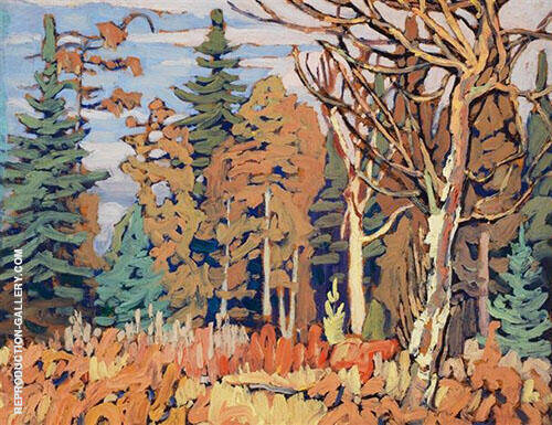 Algoma Woods I 1918 by Lawren Harris | Oil Painting Reproduction