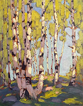 Birches 1916 By Lawren Harris
