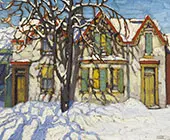 Houses on Gerrard Street By Lawren Harris