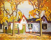 Houses St Patrick Street By Lawren Harris