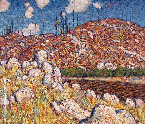 Laurentian Landscape 1913 by Lawren Harris | Oil Painting Reproduction