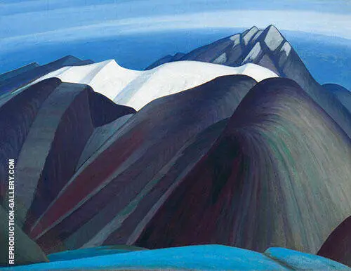 Mountains East of Maligne Lake 1925 By Lawren Harris