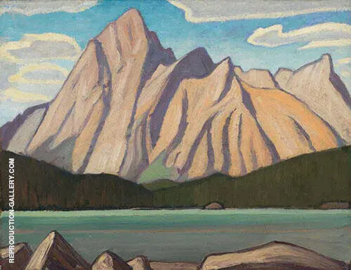 Mount Sampson Maligne Lake 1924 By Lawren Harris