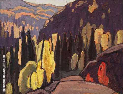 Near Coldwell Lake Superior North Shore 1923 By Lawren Harris