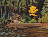 on an Algoma Lake 1918 By Lawren Harris