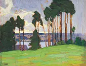 Rainstorm Northern Lake 1917 By Lawren Harris