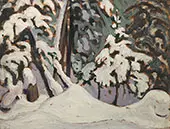 Snow in The Woods Algonquin Park I 1915 By Lawren Harris