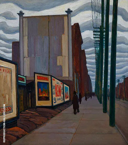 Street Scene By Lawren Harris