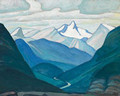 Yoho Valley and Isolation Peak Mountain Sketch XLV 1928 By Lawren Harris