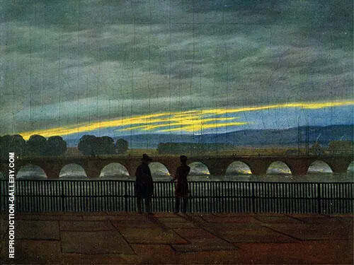 August Bridge in Dresden By Caspar David Friedrich