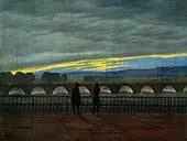 August Bridge in Dresden By Caspar David Friedrich