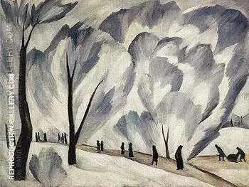Hoar Frost c1910 By Natalia Goncharova
